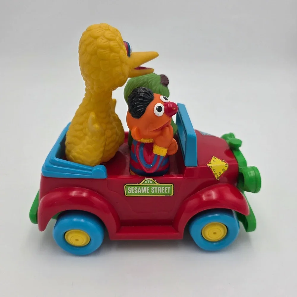 Vintage‎ Tyco Sesame Street Ernie Bert Oscar Car Toy Preschool Childrens Fun